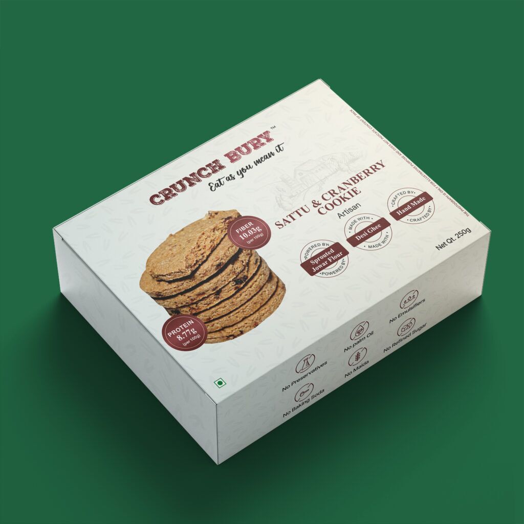 Sattu and Cranberry Cookies