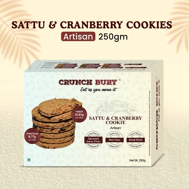 Sattu and Cranberry Cookies - 250gm