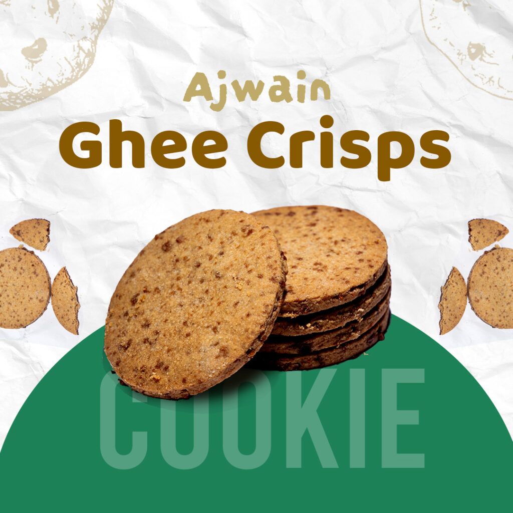 Ajwain Ghee Crisps - Ajwain & Jaggery Cookies | Weight Loss Cookies